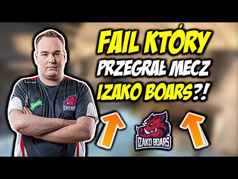 FAIL, KTÓRY PRZEGRAŁ MECZ IZAKO BOARS?! SNAX KOSA NA LIVE, CLUTCH 1vs3 - CSGO BEST MOMENTS