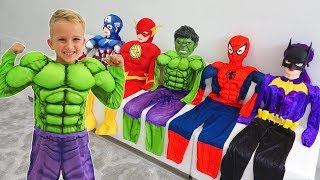 Vlad turns into a superheroes | Compilation video for children