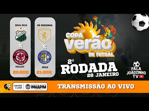 COPA VERÃO DE FUTSAL 2026 INHAPIM - Quarta-Feira 28/01/2025 - 2ª Rodada