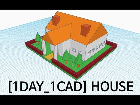 , title : '[1DAY_1CAD] HOUSE (Tinkercad : Know-how / Style / Education) [STL & Printing Service]'