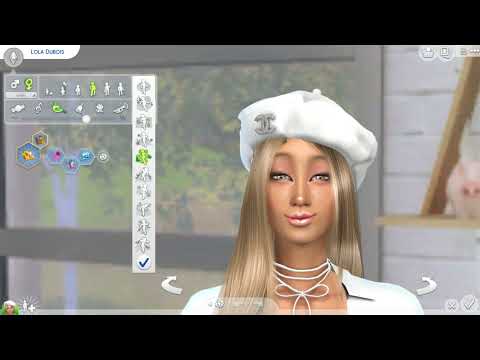 sims 4 alpha cc download blonde female Lola Dubois by Bonita100 Cas Video Preview