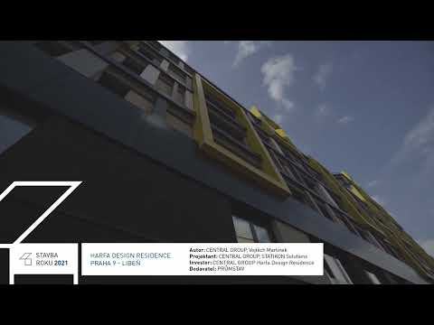 STAVBA ROKU 2021 - Harfa Design Residence, Praha 9 - Libeň