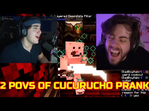 CELLBIT & ROIER Reaction To Cucurucho Prank by Maximus on QSMP Minecraft