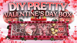DIY VALENTINE'S DECOR GIFT BOX! THE MOST EASIEST UPGRADE EVER! FUN CRAFT! SIMPLE, AFFORDABLE & EASY!