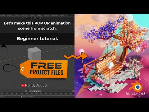 TUTORIAL | Popup Animation Scene | Cycles | Blender 2.93