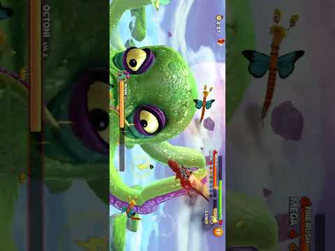 Đánh boss octoni lv3 trong game hungry dragon