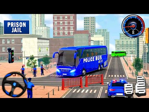 Police Bus Prisoner Transport Simulation 3D - UK Police Bus Driver - Android Gameplay