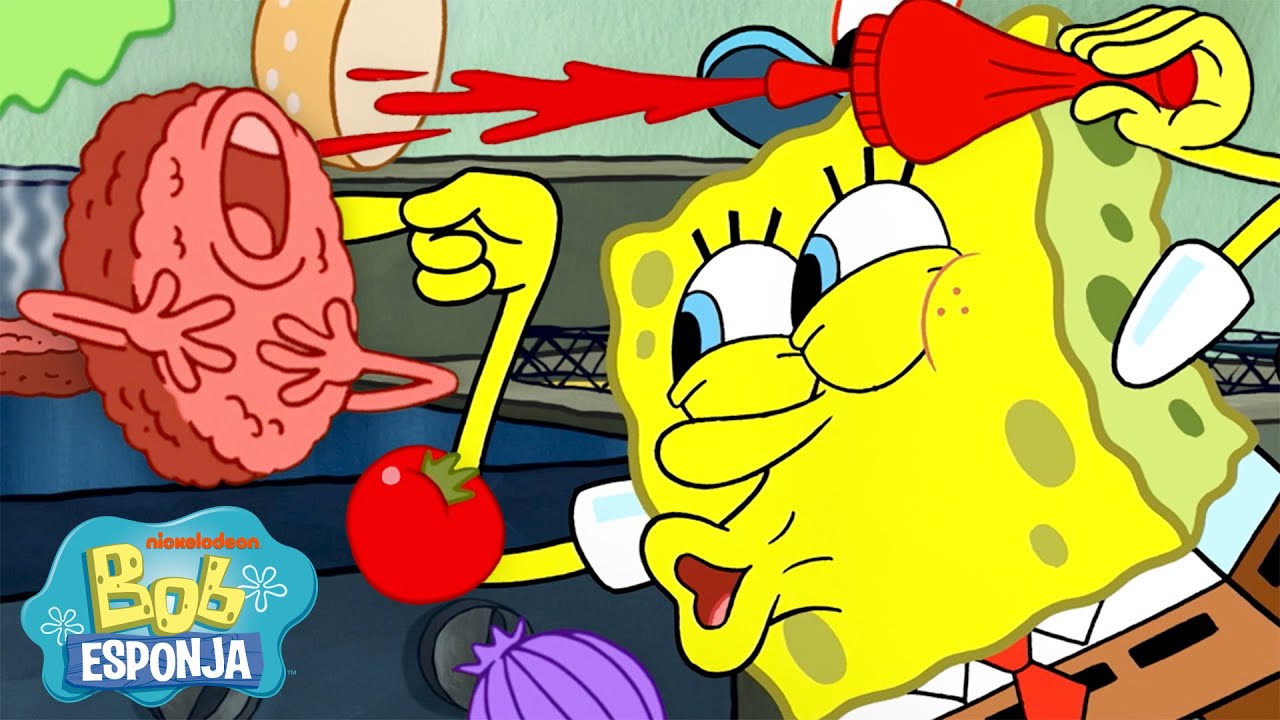 Bob Esponja | Espera, Deixa o Bob Esponja Cozinhar 🔥 | Compilação de 60 Minutos | Português