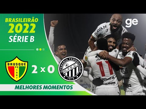 Gols e lances de Brusque x Operário