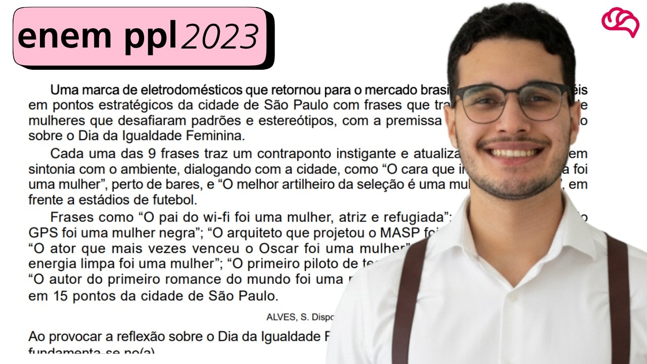 Resolução em Vídeo — Questão 27 ENEM 2023 PPL