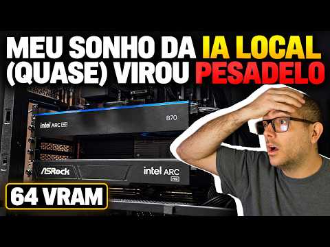 Montei um PC com 64 GB de VRAM para IA local e DEU RUIM