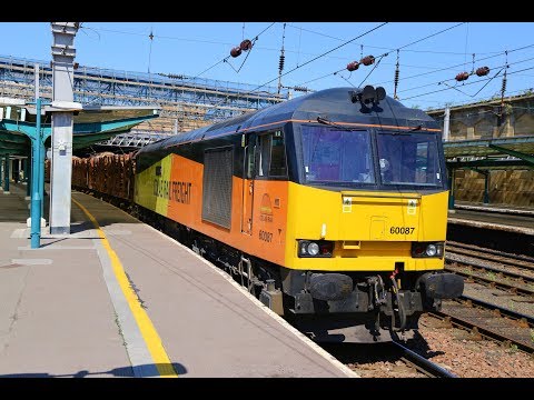60087 departs Carlisle on 6J37 Logs