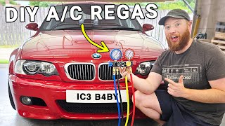 DIY Air Conditioning Recharge Guide + Problem Diagnosis - BMW E46 M3 AC Regas with Vevor Gauges