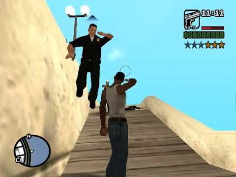 4-STAR WANTED CREMINAL LEVEL IN / GTA SAN ANDREAS / MISSION FAILED
