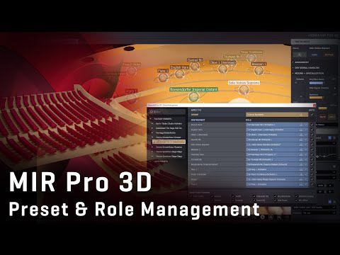 MIR Pro 3D - Preset Management