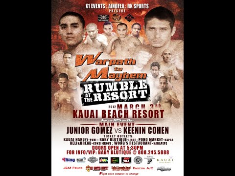 X1#41 Ainofea Rumble at the Resort Full Fight : Hawaii MMA