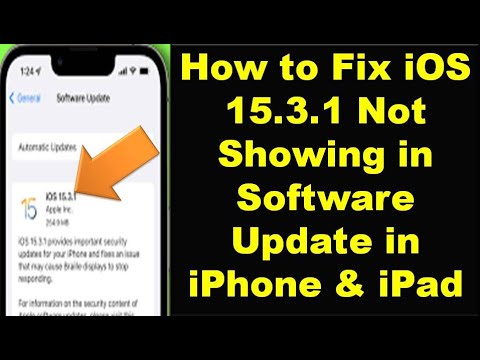Fix iOS 15.3.1 Update Not Showing Up on iPhone and iPad || Your Software is Up to Date iOS 15.3.1