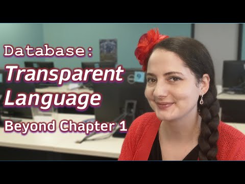 Databases: Transparent Languages (Beyond Chapter 1)