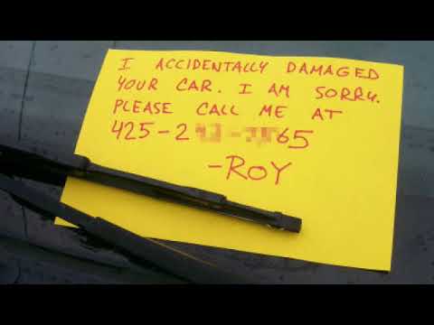 Sorry I Dinged Your Car While Trying To Save A Life