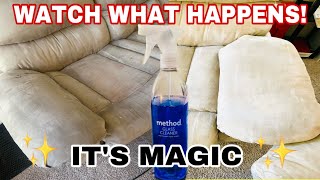 The best way to CLEAN YOUR COUCH and remove ODORS!!/Dog, Pet, Smoke / MICROFIBER / Stephanie McQueen