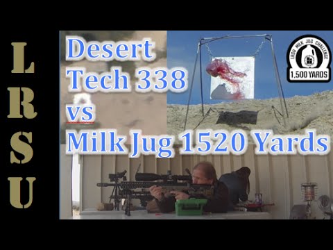 Desert Tech 338 at 1518 Yards vs Milk Jug