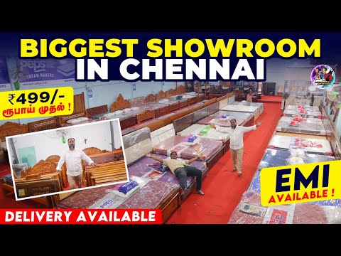 Biggest Furniture Showroom in Chennai Market 😯 | Maisha Traders | vandu urutti