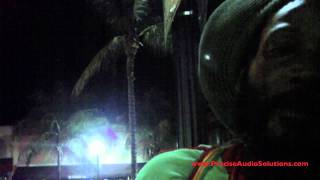 King Ras Pedro performs live on the strip of South Beach