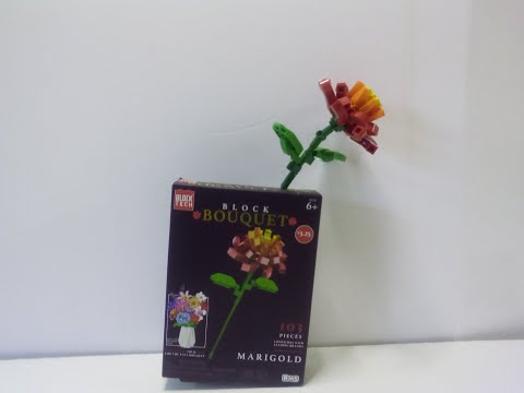 Building a Block Tech Block Bouquet Marigold
