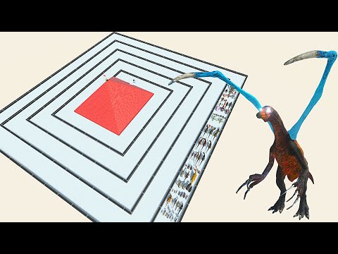 ESCAPE FROM ALIEN THERIZINOSAURUS - Animal Revolt Battle Simulator ARBS