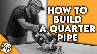 HOW TO BUILD A QUARTER PIPE AT HOME!