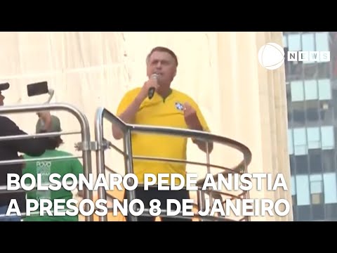 Bolsonaro pede anistia a presos nos atos de 8 de janeiro