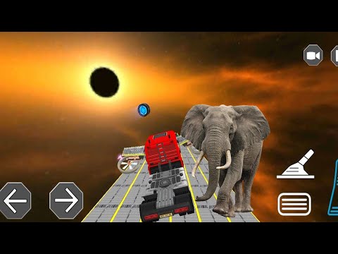 Mega ramp heavy truck driver | Oil tanker truck driving games #gaming #02