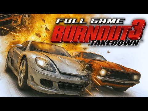 Burnout 3: Takedown (PS2) Full Game Walkthrough | All 173 Gold Medals [No Commentary]