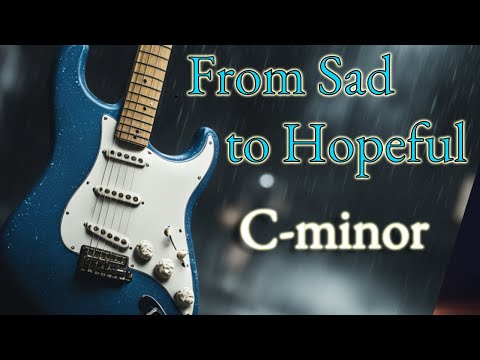 From Sad To Hopeful Rock Guitar Backing Track in C-minor
