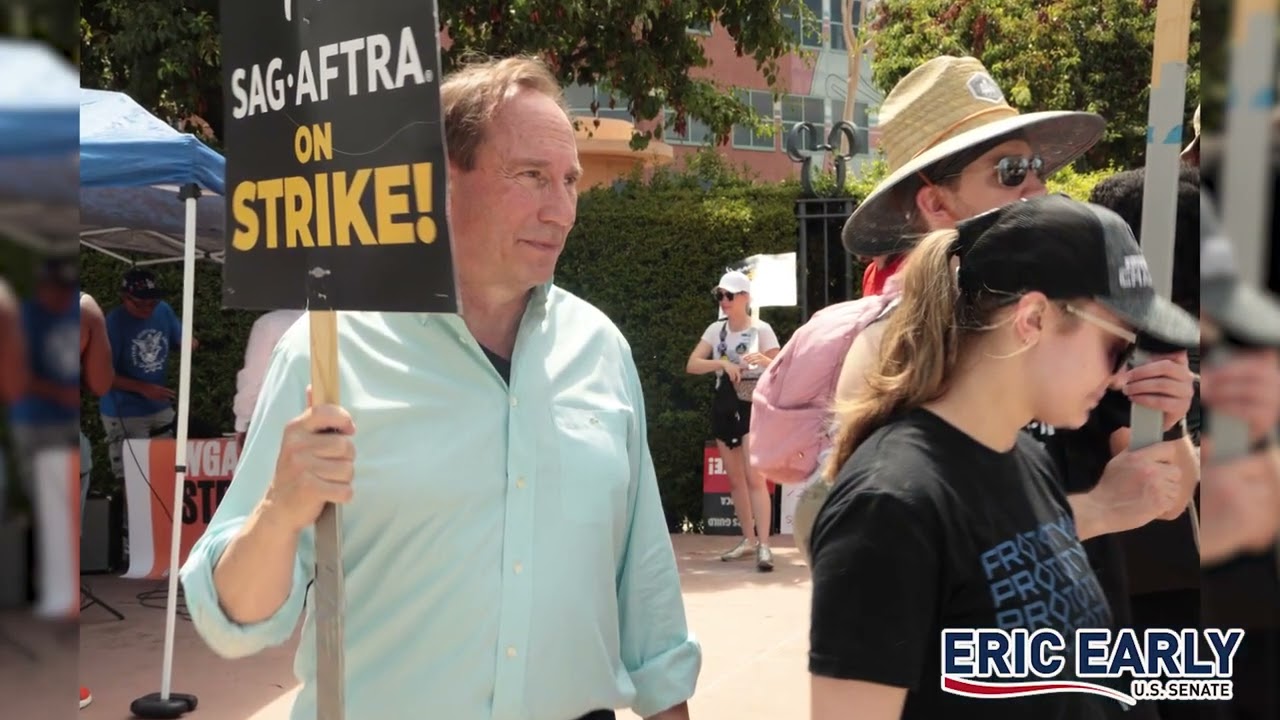 Eric Early Picketing against Hollywood Studios