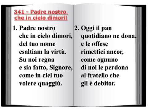 341 Padre nostro che in cielo dimori! - Innario Chiesa Cristiana Avventista del Settimo Giorno 2014