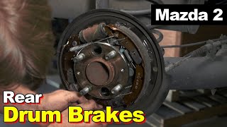 2012 Mazda 2 Rear Drum Brakes
