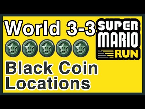 Super Mario Run - World 3-3 - Black Coin Locations