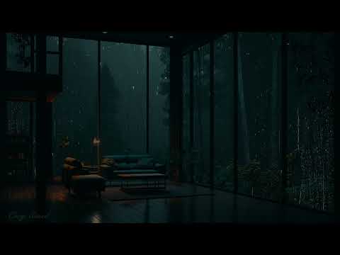 Heavy Rain forest by Cozy Window Ambience - take a nap & wait for the rain stops - ASMR Sleep💤