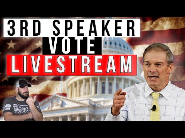 BREAKING: LIVESTREAM of 3RD Speaker of House Vote... Will we get a PRO 2A Speaker today?