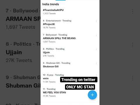 MC STAN trending on twitter - We feel you stan #mcstan #mcstanstatus #mc#stan#stanny#stan#ytshorts