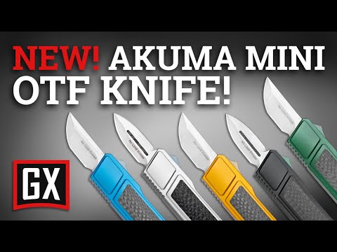 No Limit Knives Akuma OTF Automatic Knife Green Carbon Fiber - Satin Plain