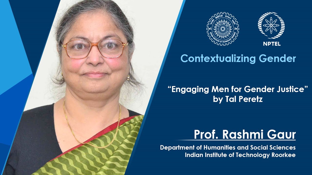 Lecture 45: “Engaging Men for Gender Justice” by Tal Peretz