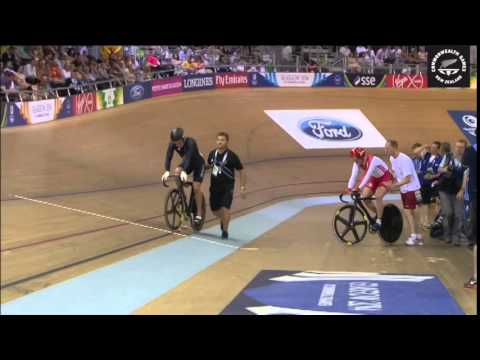 Sam Webster Gold, Eddie Dawkins Bronze Mens Individual Sprint - Glasgow 2014