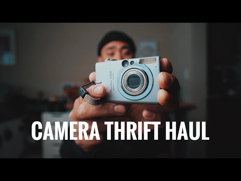 The thrift store was PACKED with Film Cameras!