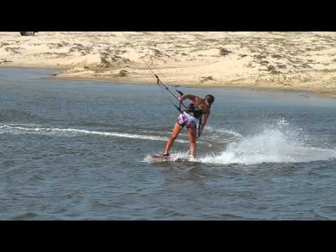 Kitesurfing Technique - Sliding Surface Pass Slow Mo
