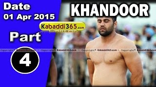 Khandoor (Ludhiana) Kabaddi Tournament 1 April 2015 Part 1