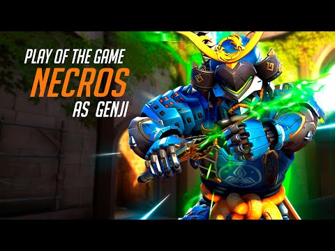 NECROS NANO GENJI GAMEPLAY - POTG! [ OVERWATCH 2 SEASON 7 TOP 500 ]