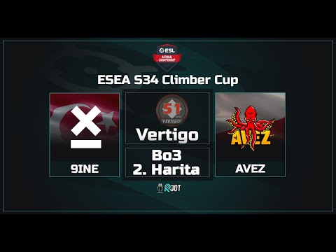 9INE vs. AVEZ | Bo3 | ESEA Climber Cup S34 | 2. Harita Vertigo