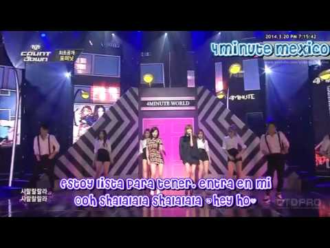 [Sub-Esp] 4Minute - I'll Teach You + Come In + Whatcha Doin' Today  Comeback Stage Live